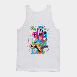 Bright cartoon doodle Tank Top